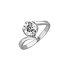Anillo plata de compromiso con piedra moissanite diamante de Brizzling BMR237 talla 14